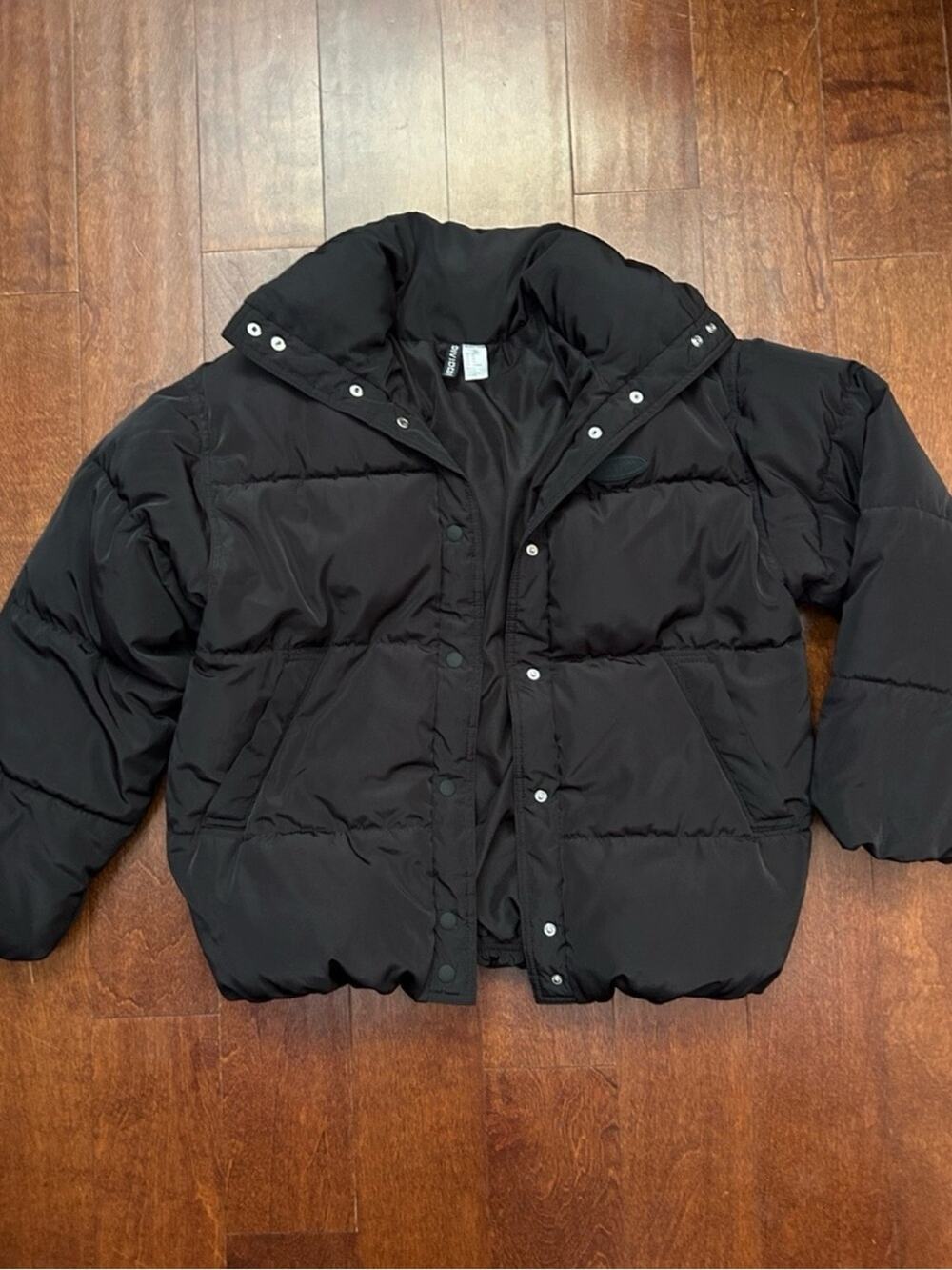 H&M Divided Black Puffer Jacket Size XS